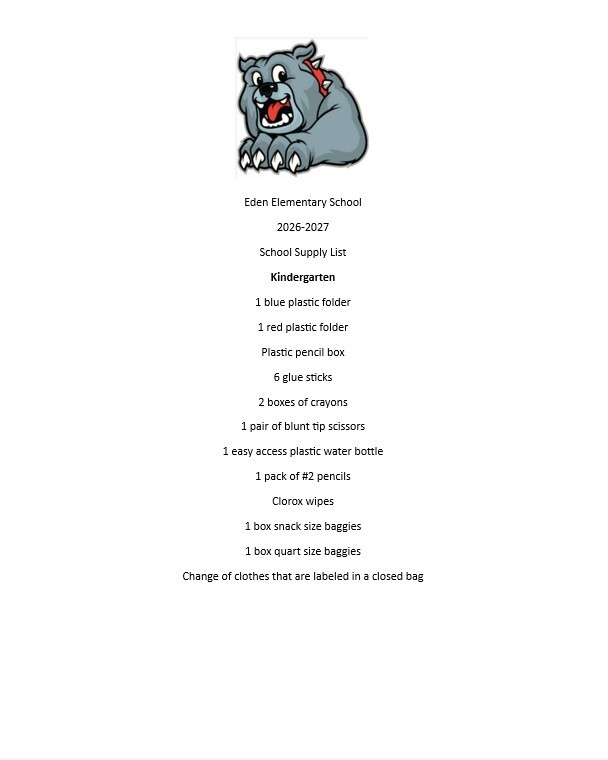 school supply list
