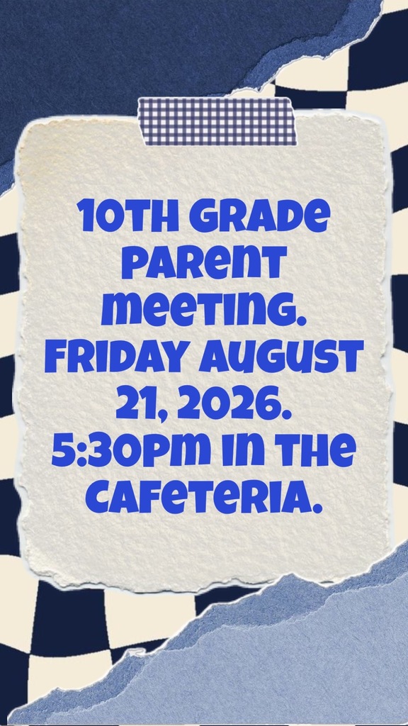 10th grade parent meeting