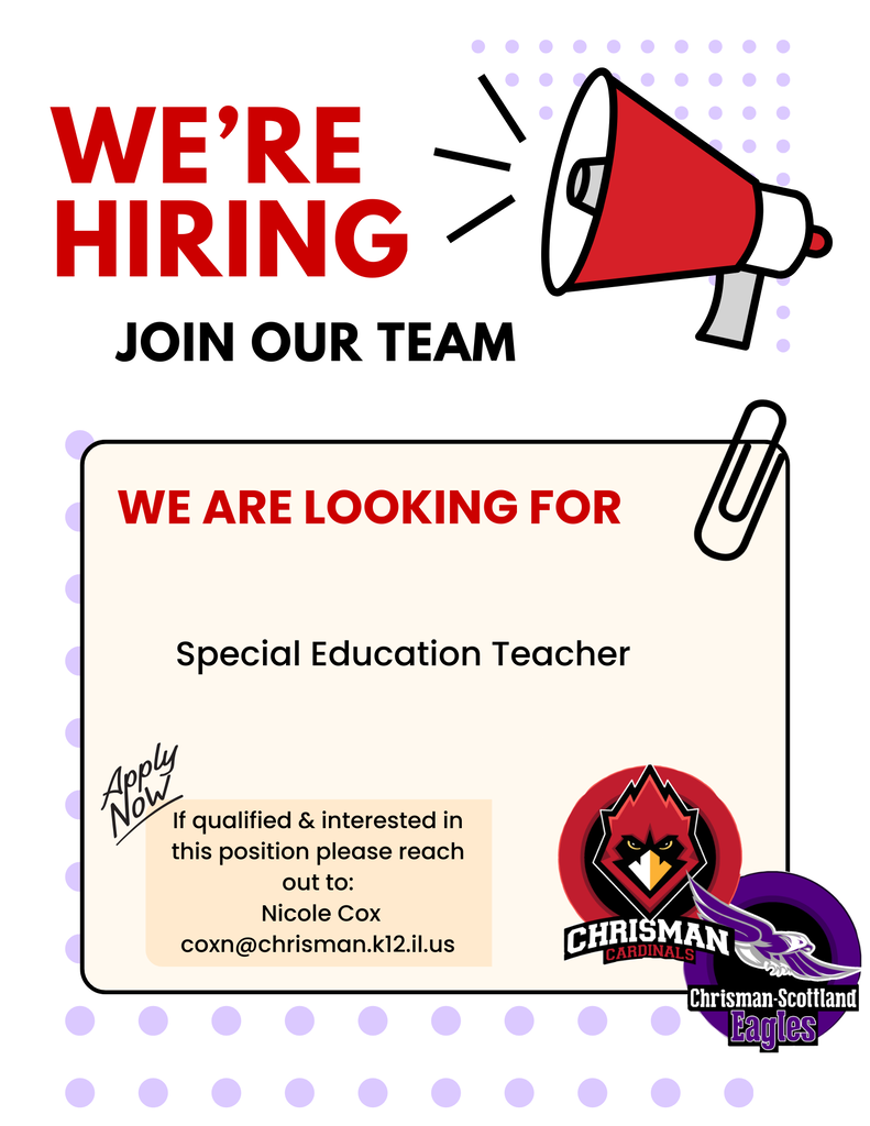 Job posting: Special Education Teacher