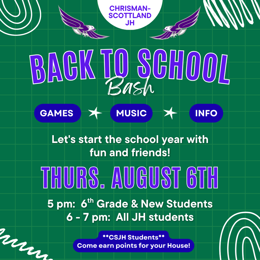Back to School Night 2026- August 6th