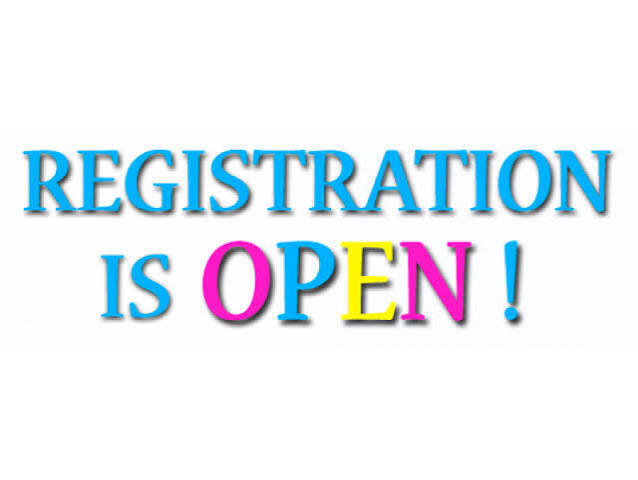 Registration is now open