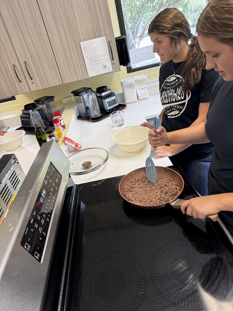 Student cooking