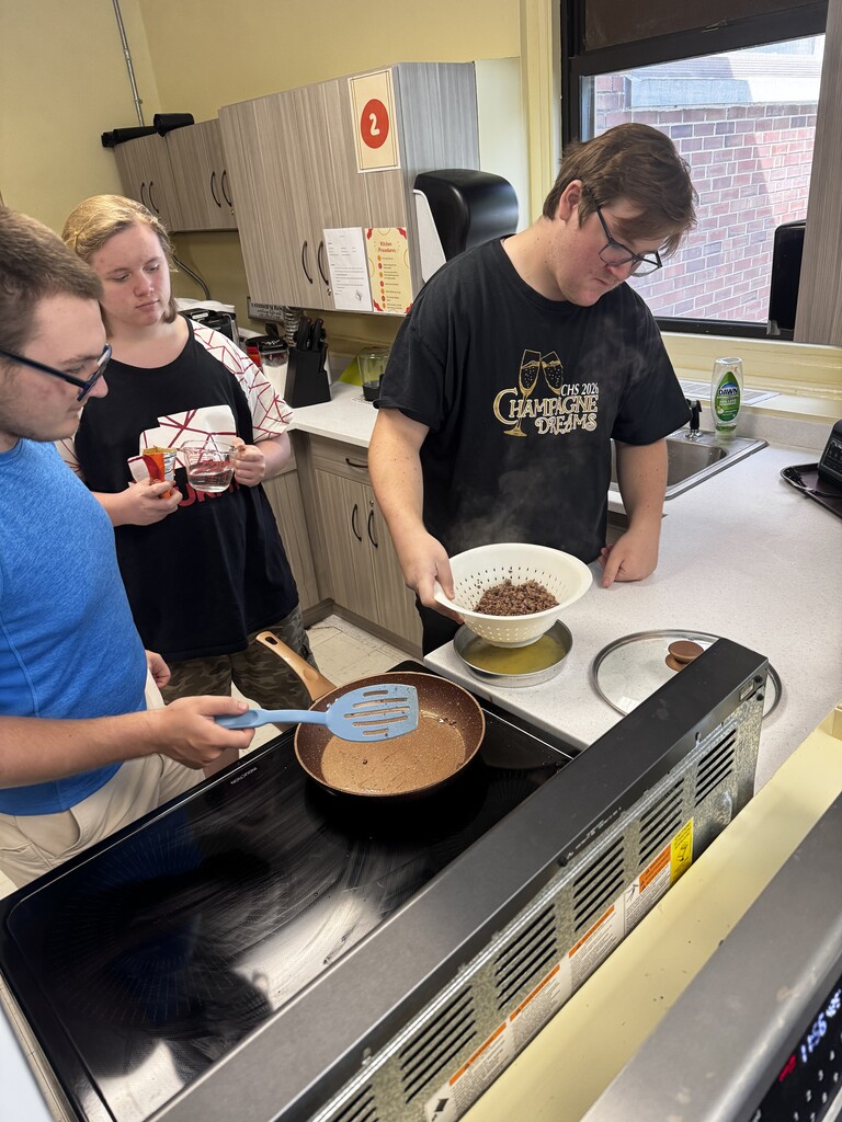 Student cooking