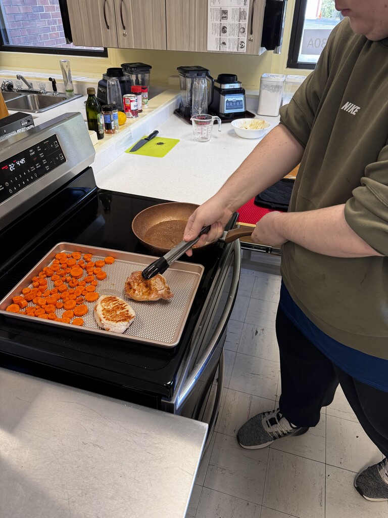Student cooking