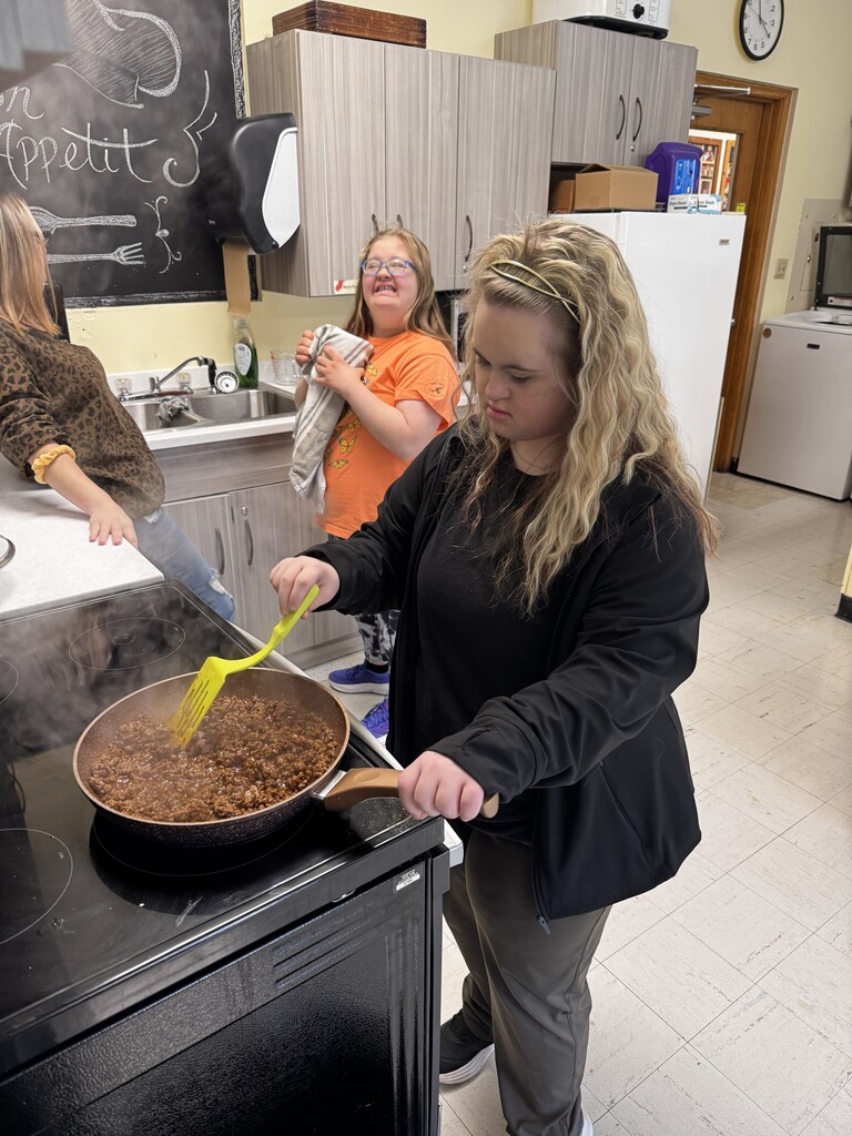 Student cooking