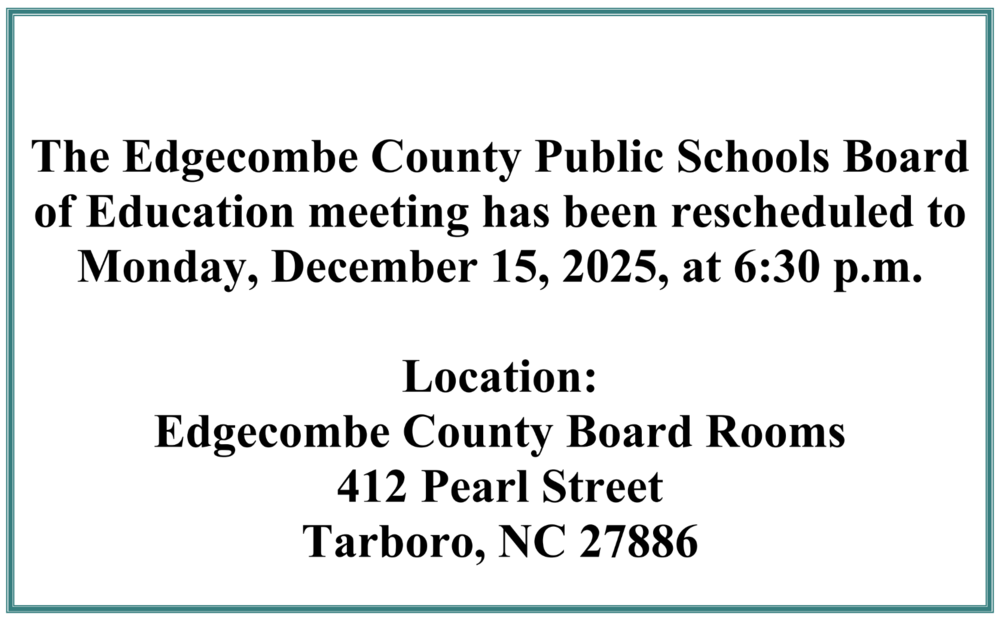 School Board Meeting Rescheduled
