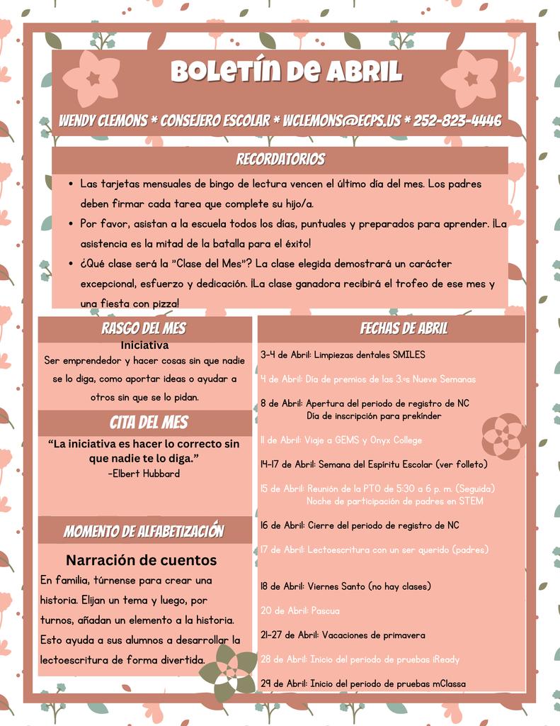 April Happenings