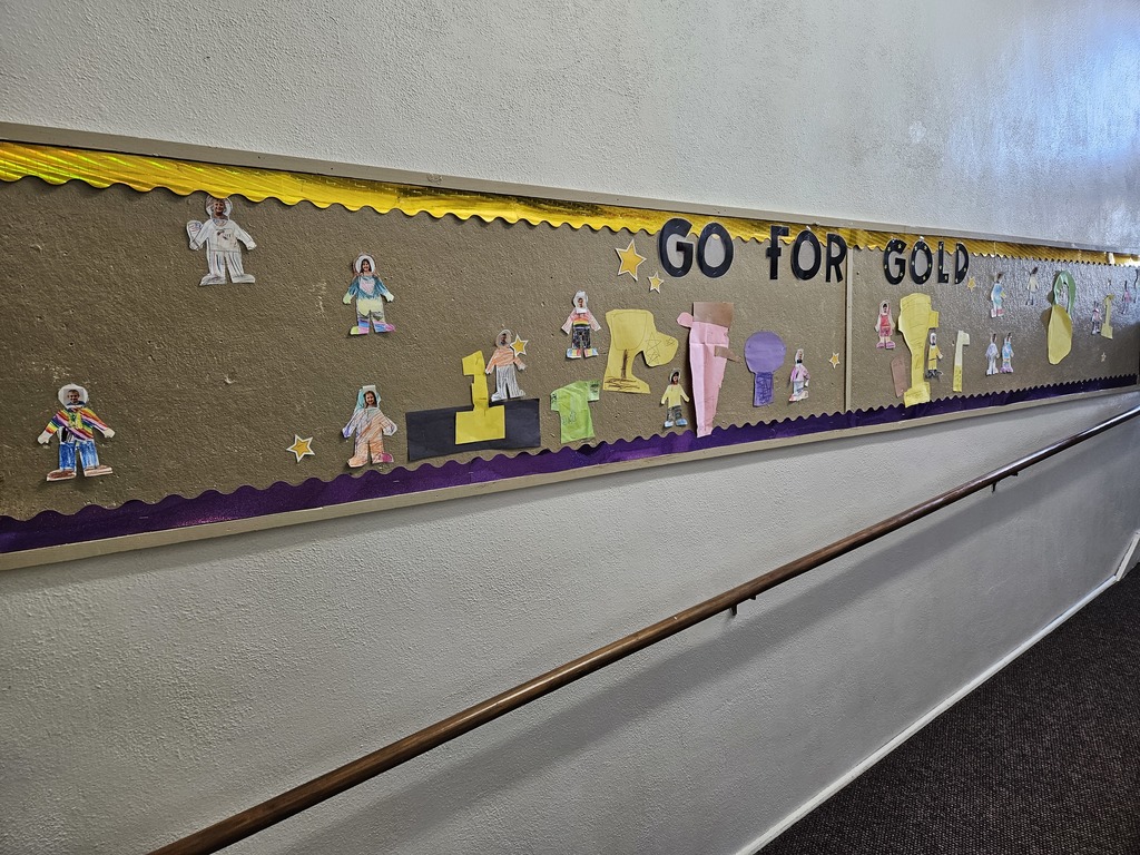 olympic themed bulletin board