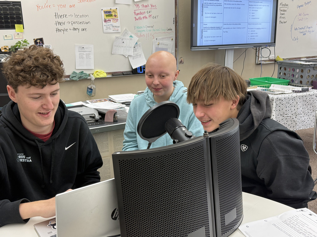 Sophomores podcasting