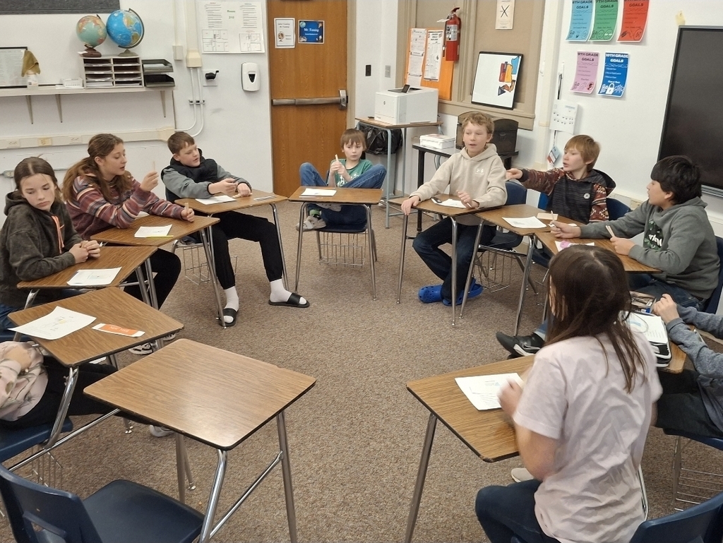 The 7th grade class got to learn about how the Articles of Confederation worked firsthand as they took the roles of state representatives trying to solve problems facing the new Unit
