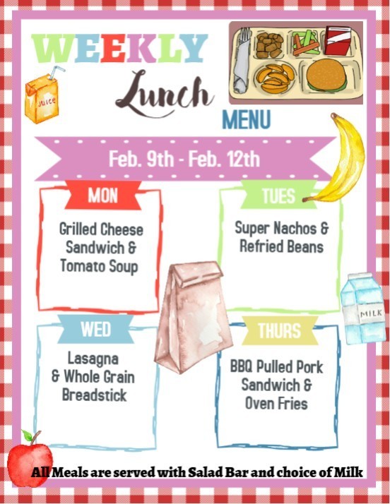 Lunch menu