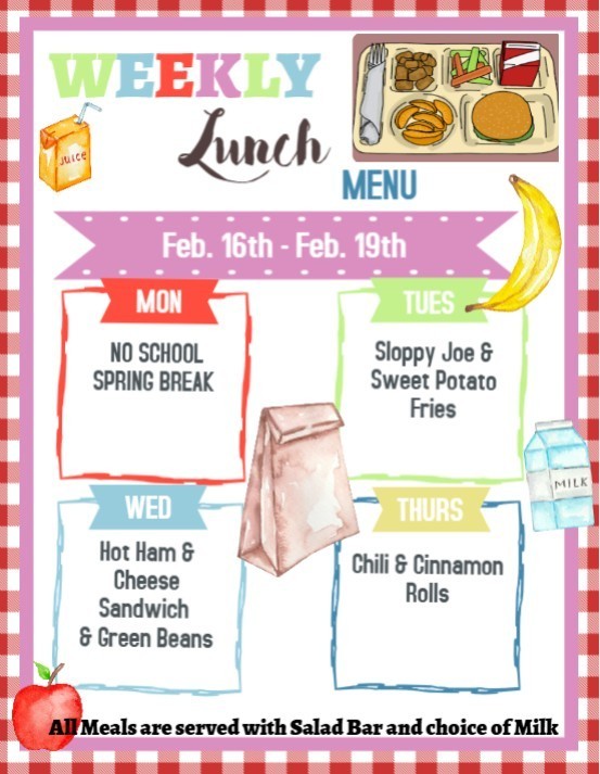 Lunch menu