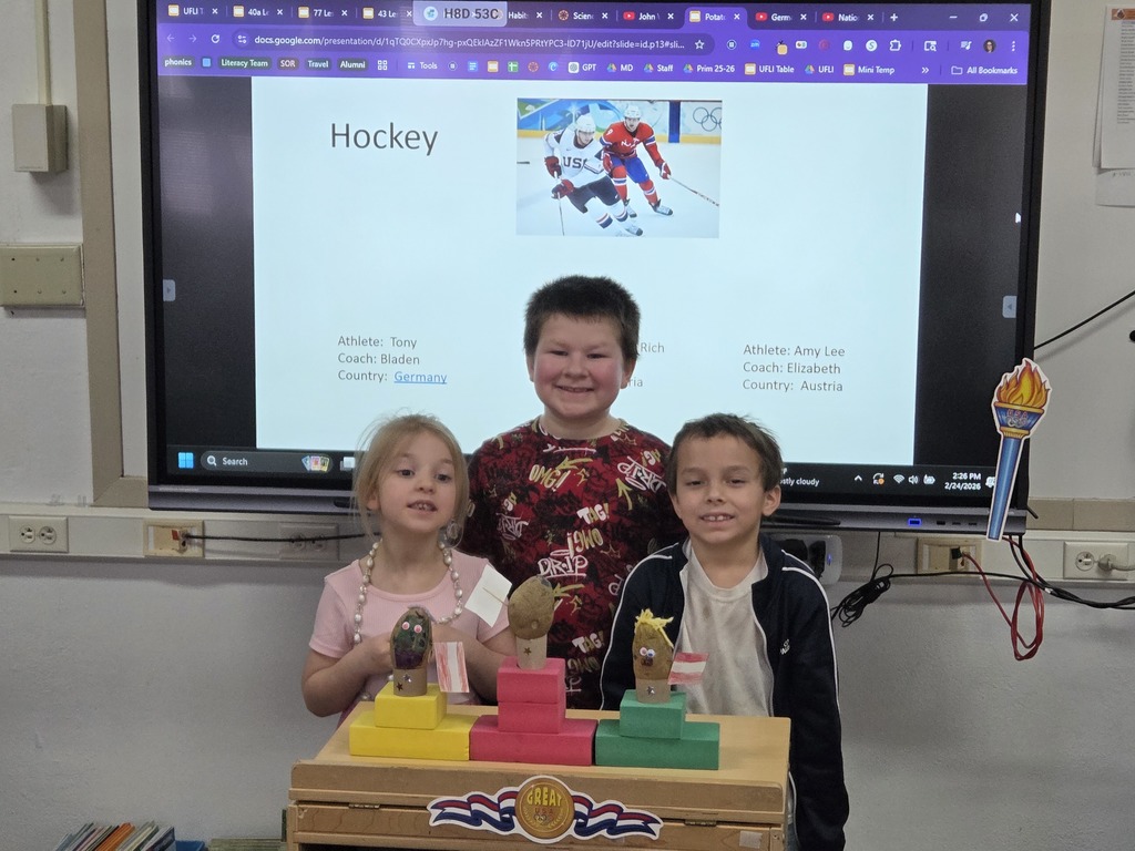 1 girl and 2 boys with potatoes