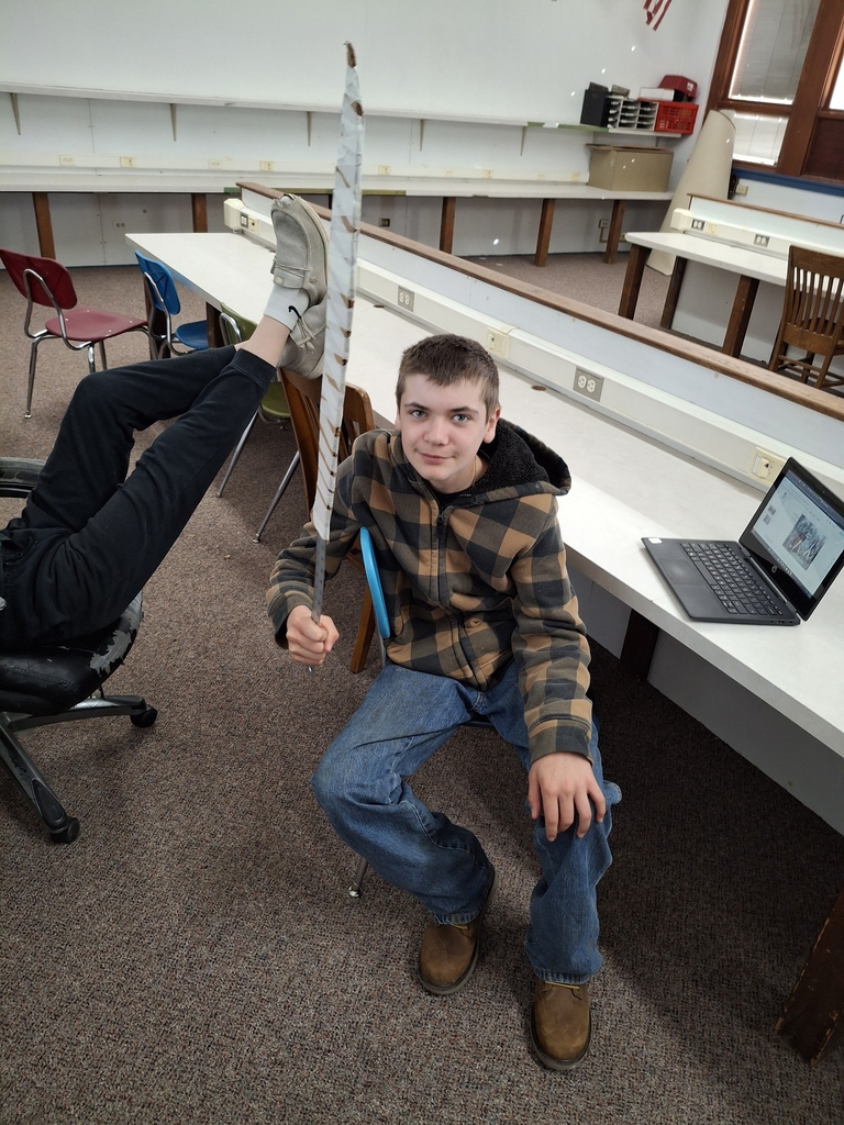 The students in Mr. Tussing's 6th & 8th grade history classes are making skits! The 6th graders' are about reincarnation and Ancient India. The 8th graders' are telling the story of Tecumseh and his confederacy. Stay tuned for their presentations next week!