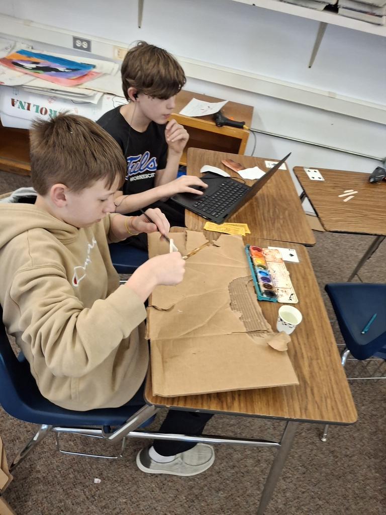 The students in Mr. Tussing's 6th & 8th grade history classes are making skits! The 6th graders' are about reincarnation and Ancient India. The 8th graders' are telling the story of Tecumseh and his confederacy. Stay tuned for their presentations next week!