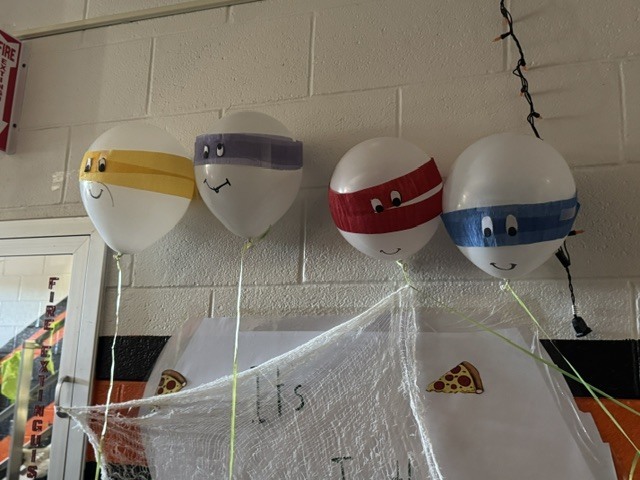 balloons with Teenaged Mutant Ninja Turtles Headbands