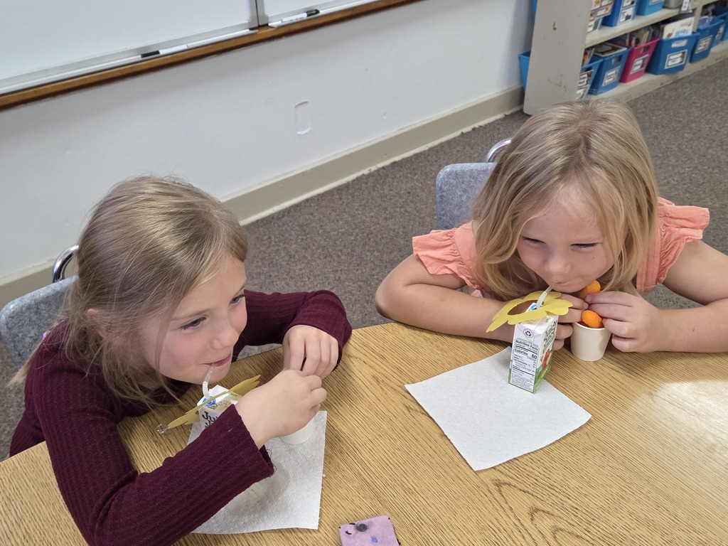 2 girls drinking juice
