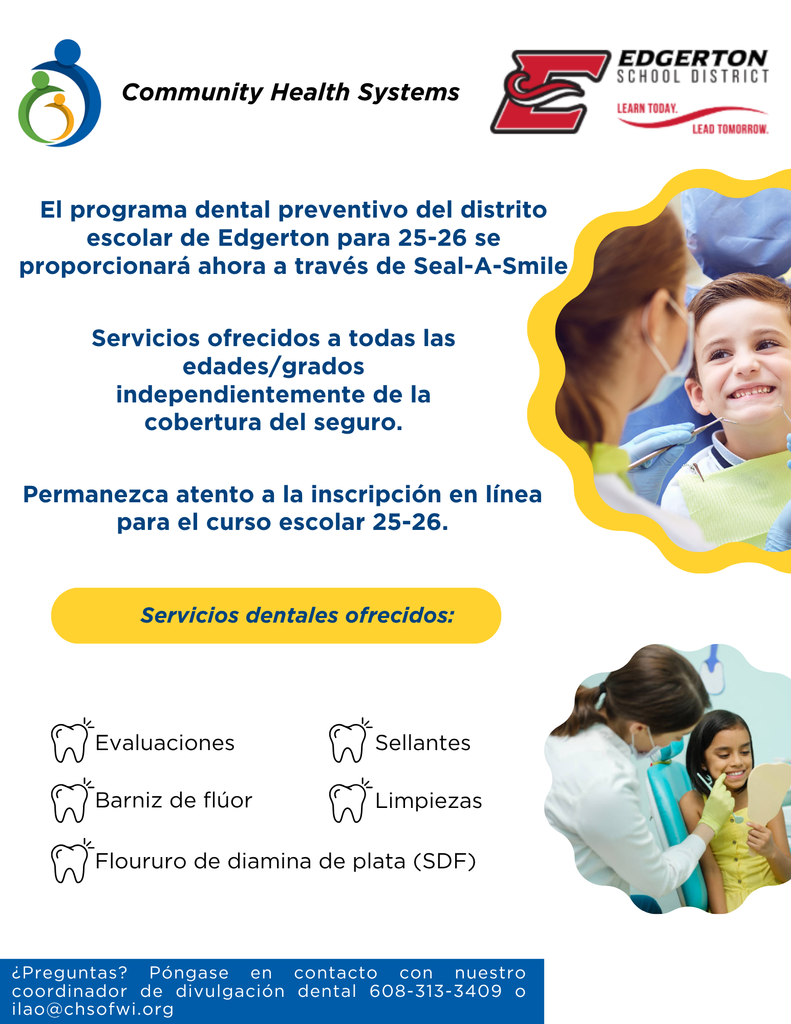 Spanish Seal a Smile Flyer