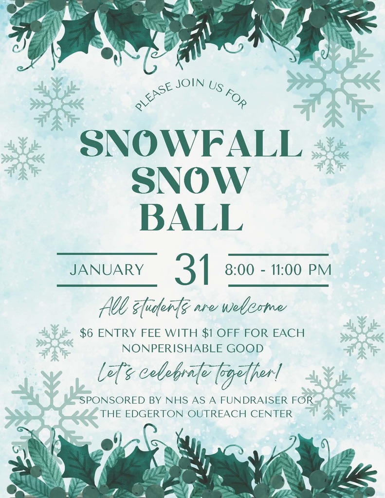Winter Dance - Snowfall Snow Ball - January 31st 8pm - 11pm Flyer
