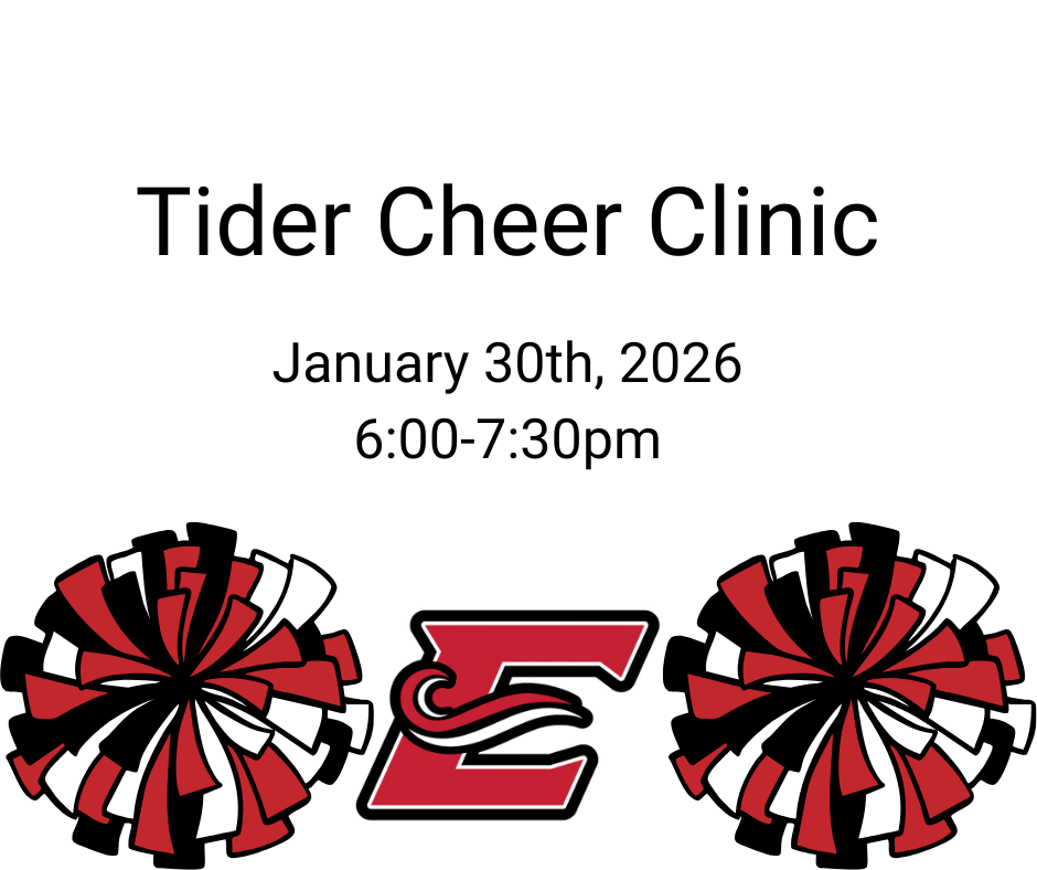 Tider Cheer Clinici - January 30th - 6pm - 7:30pm