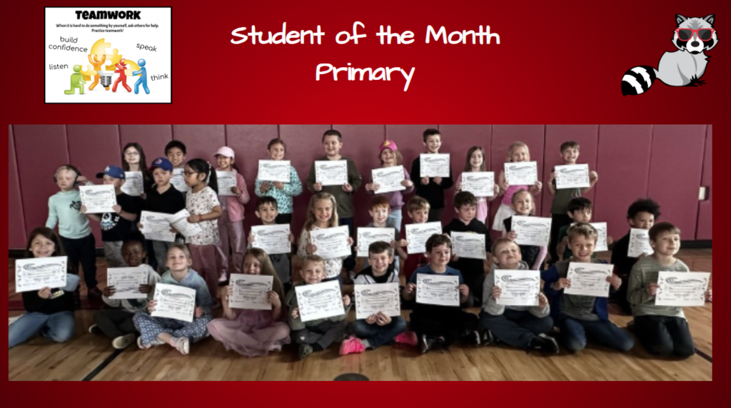 Primary Students of the Month