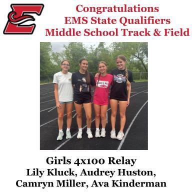 4 qualifers for MS Girls Track