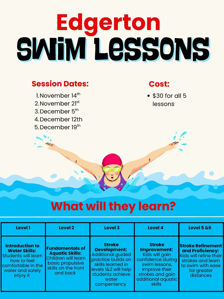 Edgerton Swim Lessons