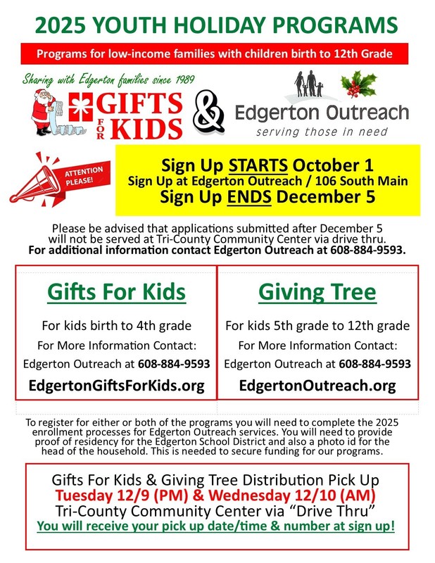 Gifts for Kids Holiday Programs