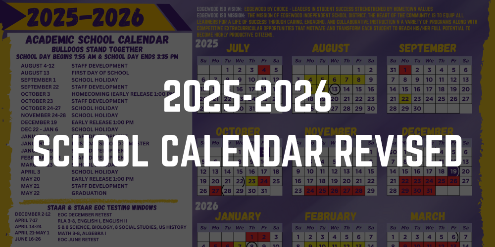 SCHOOL CALENDAR REVISED