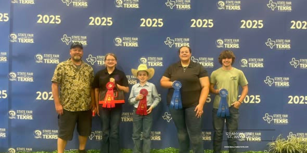 Congratulations to the Edgewood Ag Mech Crew on constructing and exhibiting their ag mech projects at State Fair of Texas A. Valentine received a blue ribbon with her fire pit G. Haynes received a blue ribbon with his forge/shop table. Haynes was also in the top five in the agricultural mechanic sweepstakes contest. C.Aaron recieved a red ribbon for his skid steer barbed wire unroller R. Wilcoxson received a red ribbon and placed 3rd in her class with her welding ski