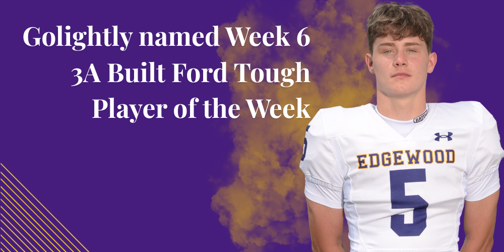 Another HUGE congrats to Junior, T Golightly.   PLEASE HELP SPREAD THE WORD!! Dear Edgewood High School, Congratulations! T Golightly of Edgewood High School has been selected as the Week 6 3A Built Ford Tough Player of the Week and will be featured on the Built Ford Tough Player of the Week Show tonight at 10:30 PM live on the Dave Campbell’s Texan Live and across the Dave Campbell’s social platforms.  This show is free to watch, and we would love to spread the word to your community to help celebrate Golightly for his incredible accomplishments.  Where to watch: Texan Live - TexanLive.com Facebook - Dave Campbell's Texas Football Twitter (X) - @dctf Instagram - @davecampbells  YouTube - https://www.youtube.com/@DaveCampbells Official Press Release & Program Overview: https://www.texasfootball.com/.../2025/10/08/bftpow-week-6 Congratulations again and please let us know if you have any questions. Thank you! Alston Hackler Operations Intern Dave Campbell’s Texas Sports