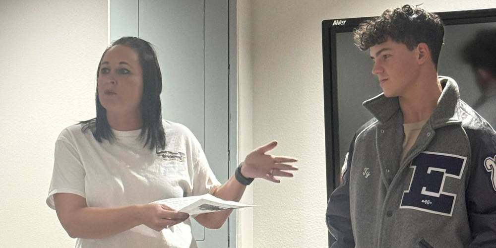 Senior, T Rotan, was recognized at the December Board Meeting as a back to back cross country STATE QUALIFIER.  Rotan was described as determined and fearless. He encompasses what you would want in any student athlete.  We are #EdgewoodProud of Rotan and the legacy that he has left for Edgewood Cross Country!