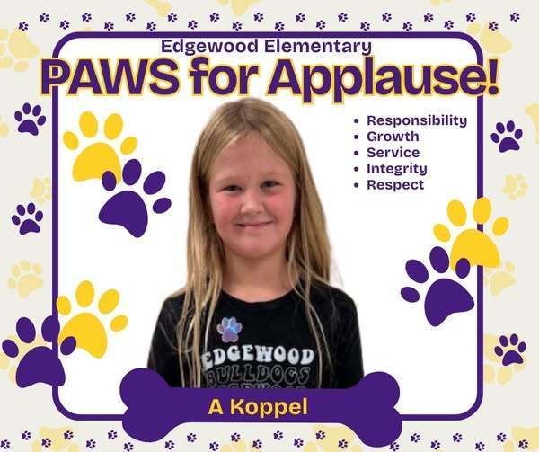 Edgewood Elementary PAWS for APPLAUSE