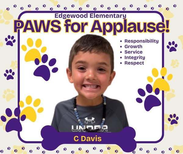 Edgewood Elementary PAWS for APPLAUSE