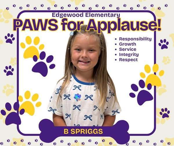 Edgewood Elementary PAWS for Applause