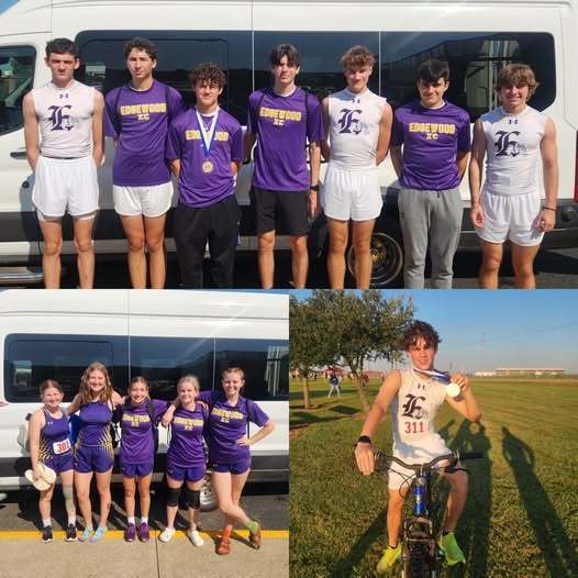Great day at the Wills Point Cross Country Meet! 🏃‍♂️🏃‍♀️✨ 👏 T Rotan placed 3rd with a time of 16:09 👏 The Boys Team placed 3rd overall 👏 Both Boys and Girls Teams had PRs today! So proud of these athletes! 💜🐾 #JustKeepRunning