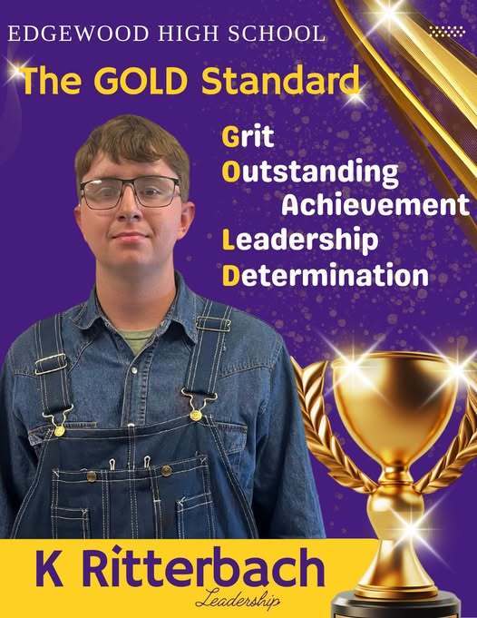 💜🏅 GOLD Standard Student Recognition 🏅💜 Edgewood High School is proud to recognize students who meet “The GOLD Standard” this year! ✨ 🌟 GOLD stands for: G – Grit O – Outstanding Achievement L – Leadership D – Determination