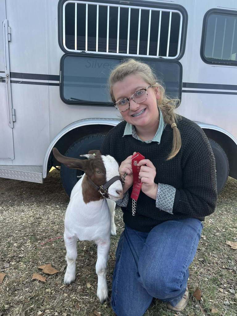 A few Edgewood FFA members exhibited their swine and goats at the KCJLS Christmas Classic in Kaufman  Congratulations to R. Wilcoxson on placing first in her class and winning reserve Yorkshire  G. Harper won 2nd in Intermediate Showmanship and placed 2nd with both of his cross pigs.  R. Wilcoxson placed 2nd with her breeding goat  T. Cummings placed 3rd with her market goat