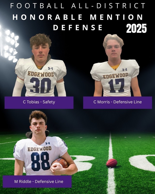 Congratulations to the Honorable Mention All-District Team