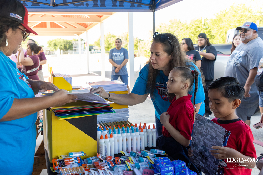 STFTM School supply donation to LBJ