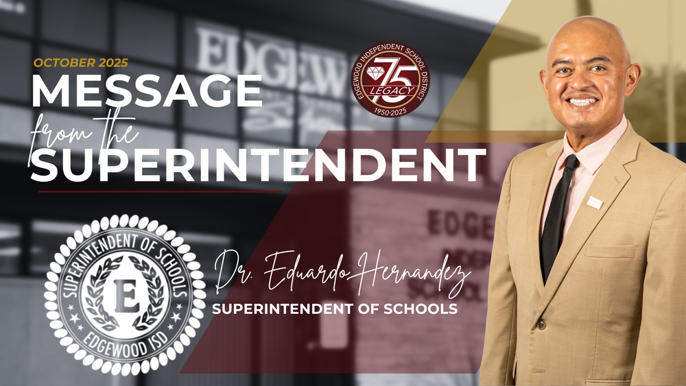 Message from the Superintendent