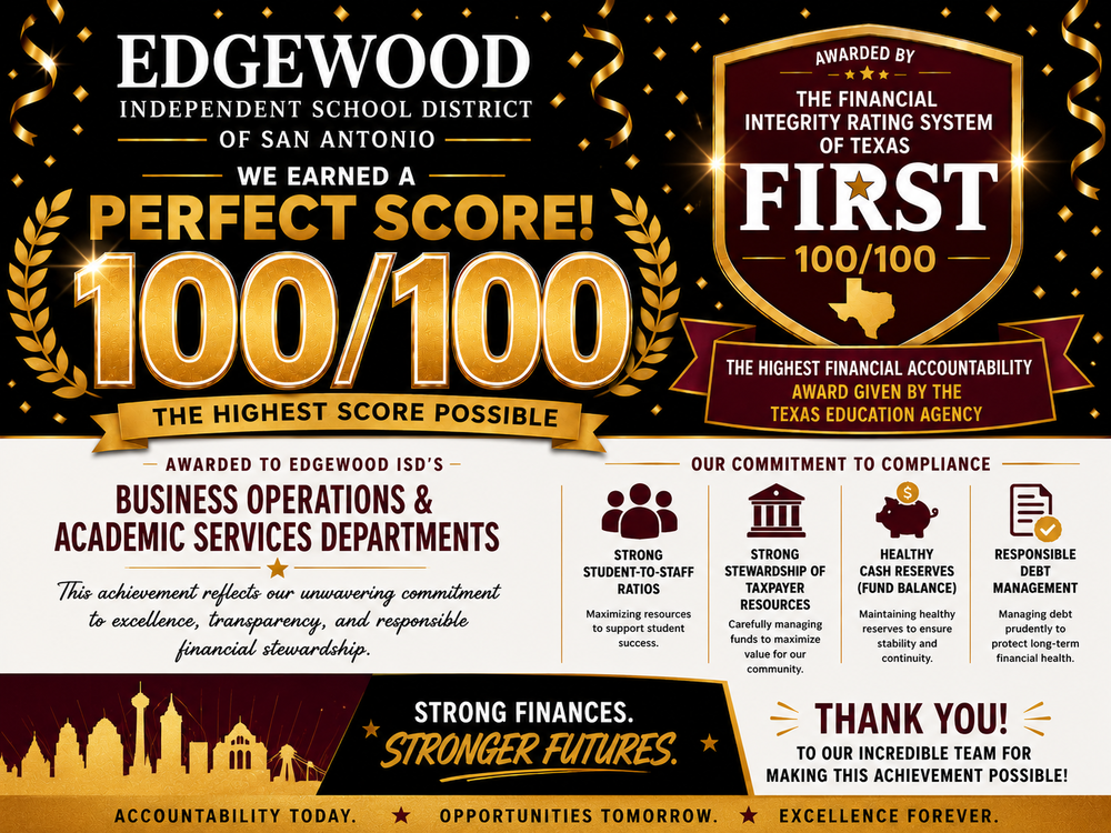 EISD earns perfect FIRST financial rating award from TEA
