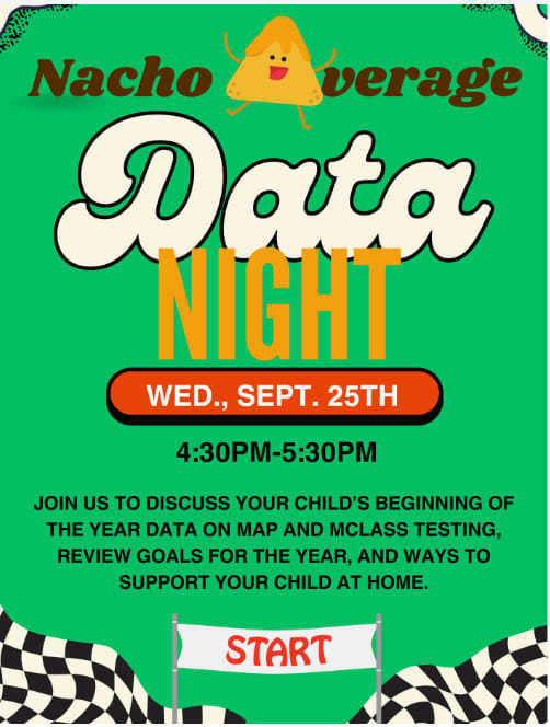 flyer for Nacho Average Data Night