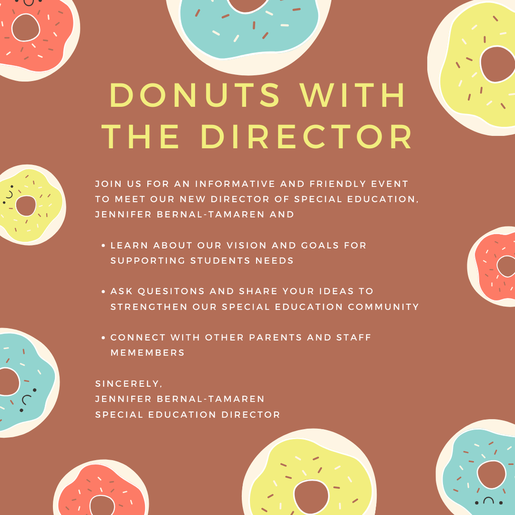Donuts with the Director October 10 9 a.m. at Burleson Center for Innovation