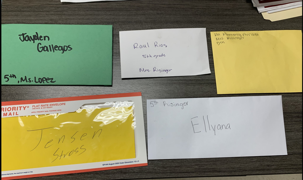Letters from parents to HBG students to encourage them as they take the STAAR