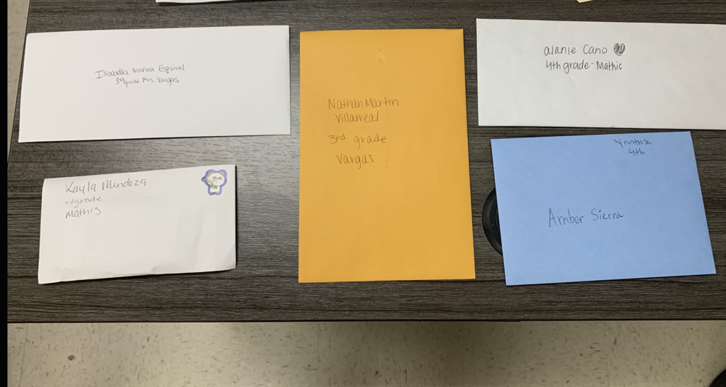 Letters from parents to HBG students to encourage them as they take the STAAR