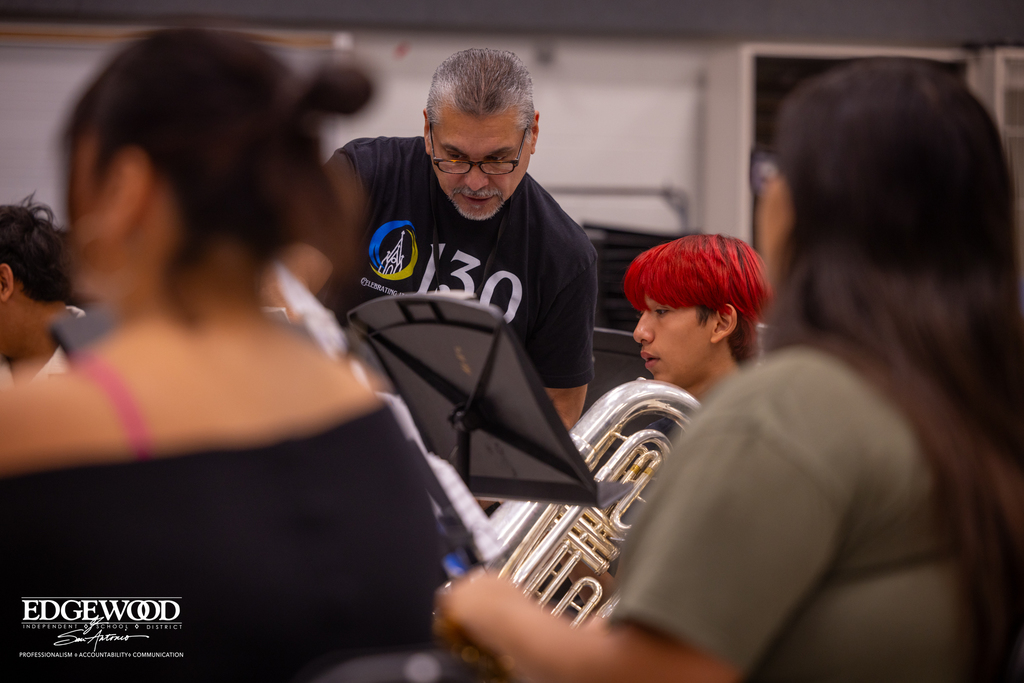 MHS Band practicing for the 2025 Marching Season