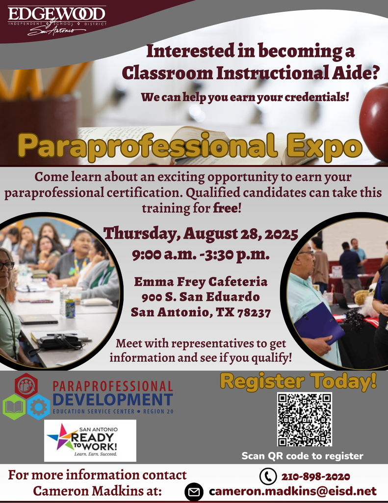 paraprofessional hiring event at EISD
