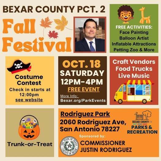 Fall Festival Pct 2 at Rodriguez Park on Saturday Oct. 18