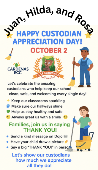Custodian Appreciation Day Oct 2
